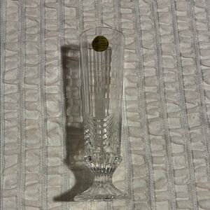 Elegant Clear Lead Crystal Vase